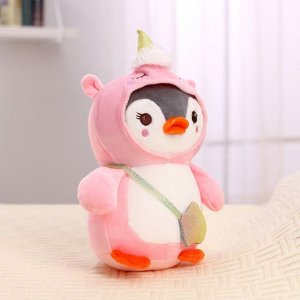 Milo toys Мягкая игрушка с пледом «Пингвин в костюме единорожки»,МИКС