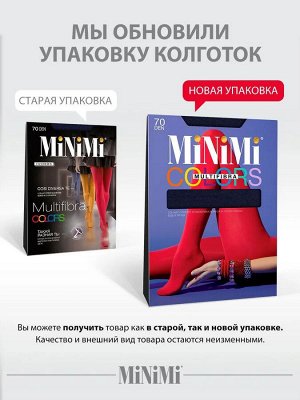 MINIMI MULTIFIBRA COLORS 70 колготки женские из мягкой микрофибры синие (джинс)