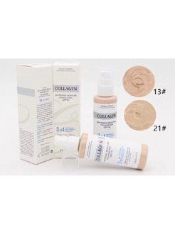 Тональный крем с коллагеном 3в1 для сияния кожи №21 100млENOUGH COLLAGEN 3in1 FOUNDATION №21 100ml