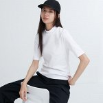 UNIQLO - футболка с высоким воротником - 00 WHITE