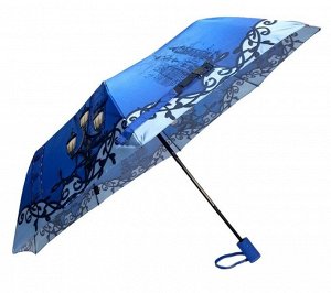 Зонт женский полуавтомат Город цвет Синий (DINIYA)