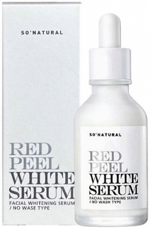 So Natural Кислотная сыворотка с отбеливающим эффектом Red Peel White Serum, 35 мл