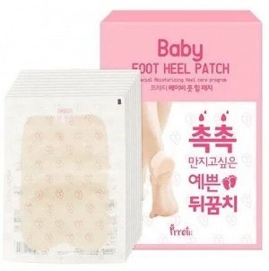 Prreti Патчи для пяток увлажняющие Patch Baby Foot Heel, 1упак(5пар)