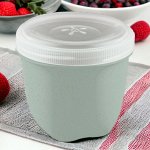 БАНКА ДЛЯ ХРАНЕНИЯ ПРОДУКТОВ С ЗАВИНЧИВАЮЩЕЙСЯ КРЫШКОЙ &quot;ECO STYLE&quot; 0,26Л (Зеленый флэк)