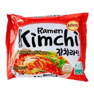 Лапша пшеничная SAMYANG KIMCHI, КИМЧИ РАМЕН со вкусом кимчи, 120 гр. м/у Ю.КОРЕЯ (SAMYANG KIMCHI Ramen)