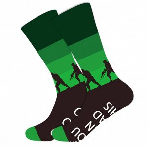 Высокие носки с принтом Cross Style, р. 37-46