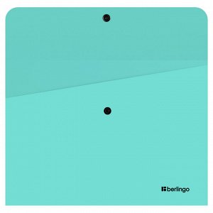 Папка-конверт на кнопке Berlingo &quot;&quot;Instinct&quot;&quot; А4, 330мкм, мятный