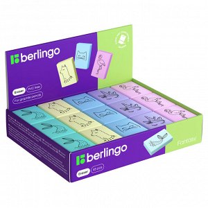 Ластик Berlingo ""Fantasy"", термопластичная резина, цвета ассорти, 31*23*7мм