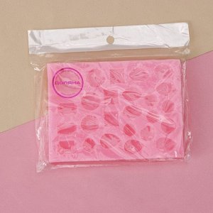 Силиконовый молд Доляна «Драгоценные камни», 13,4x9,8 см, цвет розовый