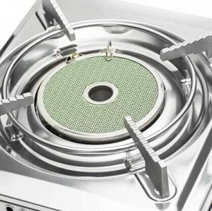Плита газовая КЕРАМИКА под баллон одноразовый + ПЕРЕХОДНИК NaMilux NA-P4071AS