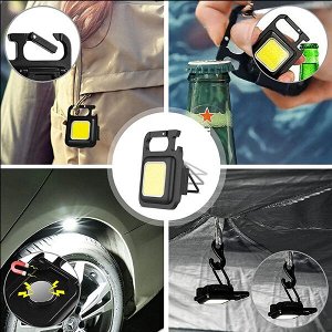 Фонарик-брелок-мини USB с треногой для дома и туризма, 6х4,5х2,5