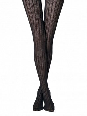 LACY LINE Колготки с ажурным рисунком и полосами