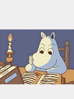 Картина по номерам &quot;За книгой&quot;, 20х15 см