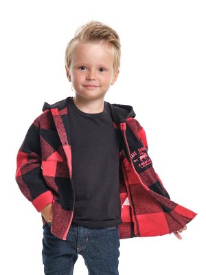 Рубашка для мальчика (98-122см) UD 7987-1(2) красная/черная клетка