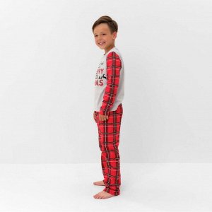 Пижама детская для мальчика KAFTAN "X-mas" 32 (110-116)