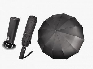 Зонт черный, складной, автомат, чехол  8 спиц