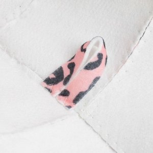 Шапка-панама для бани с принтом "Розовый леопард"