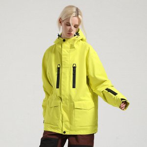 Сноубордическая куртка желтая