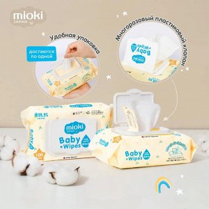 Детские влажные салфетки MIOKI 200*150, 100 шт