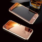 Защитное стекло цветное РОЗОВОЕ ЗОЛОТО Iphone 6,6S (комплект : переднее и заднее) 