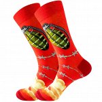 Высокие носки с принтом Cross Style, р. 37-46