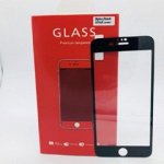 Защитное стекло 3D Iphone 7+/8+ (черное) с силиконовыми краями на весь экран (в упаковке)