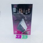 Защитное стекло 5 D Iphone 7+/8+ (черное) ровный край (в упаковке) качество AAA 