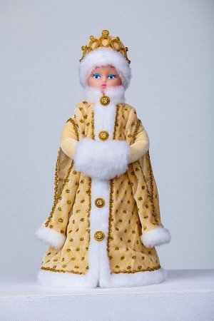 Игрушка-кукла Снегурочка Царская Золотая, 44 см, в упаковке