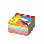 Блок бумаги для записей, ErichKrause, 9 x 9 x 5 cм, плотность 80 г/м2, цветной
