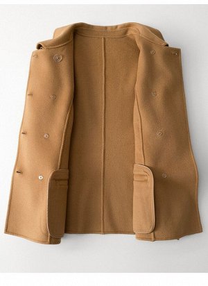Женское короткое шерстяное пальто