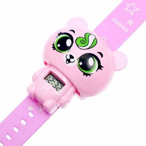 Электронные часы «Кокетка», цвет розовый