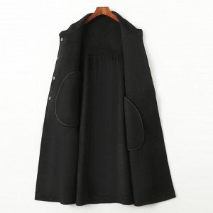 Женское шерстяное пальто с принтом