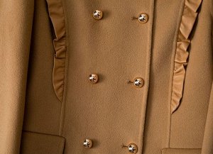 Женское короткое шерстяное пальто