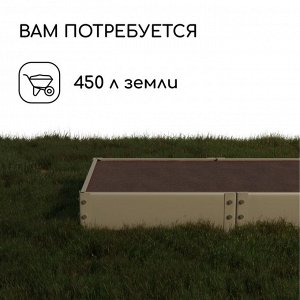 Грядка оцинкованная, 295 ? 100 ? 15 см, Greengo