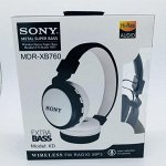 Bluetooth-наушники SONY (черные) беспроводные полноразмерные с радио.