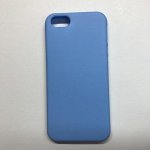 Силиконовый чехол Iphone 5,5S(голубой,усиленный)