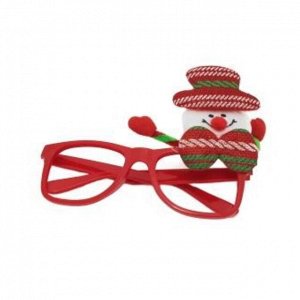 Маскарадные очки Снеговик из полипропилена, с декором из нетканого материала (полиэфирные волокна) / 20x20x4,5см