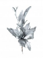 Новогоднее ёлочное украшение Цветок пастель, 36x26x26