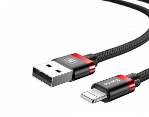 Кабель Baseus Golden Belt Lightning - USB черно-красный