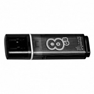 8GB USB Flash, SmartBuy Glossy черный, SB8GBGS-K