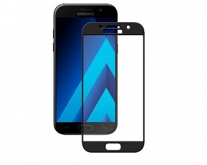 Защитное стекло Samsung A520F Galaxy A5 (2017) 3D черное, Deppa, 62291