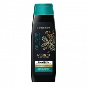 COMPLIMENT Argan Oil & Ceramides Шампунь для сухих и ослабленных волос 400 мл