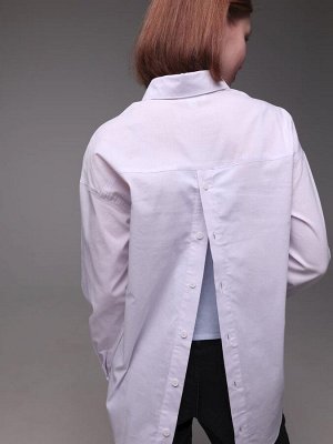 Блузка для девочки свободного кроя,цвет белый