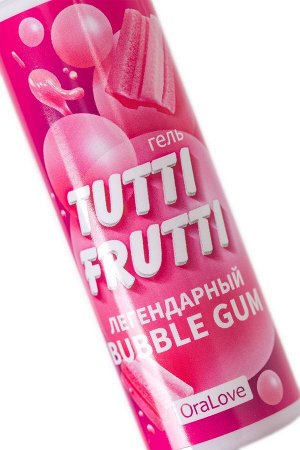 Съедобная гель-смазка TUTTI-FRUTTI для орального секса со вкусом BUBBLE GUM, 30 гр