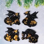 Магнит &quot;Магический дракон&quot; 6,5*6 см, микс