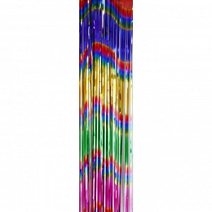 СНОУ БУМ Дождик с узором - зигзаг ПВХ, 15x100см