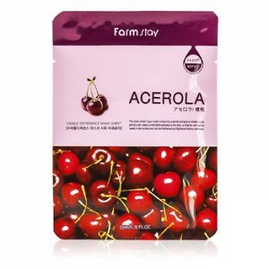 Farm Stay Visible difference mask sheet-Acerola Тканевая маска с экстрактом ацеролы 23 мл.