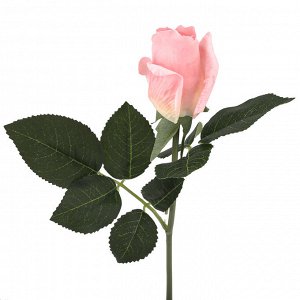 Цветок "Роза" цвет - розовый, 46см, цветок - д3,5х5,5см (Китай)