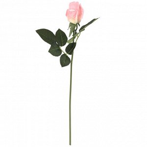 Цветок "Роза" цвет - розовый, 46см, цветок - д3,5х5,5см (Китай)