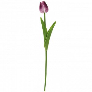 Цветок "Тюльпан" цвет - сиреневый, 32см, цветок - д3х4см (Китай)